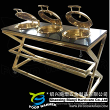 Golden Electric Warming Mobile Chafing Dish Buffet Station